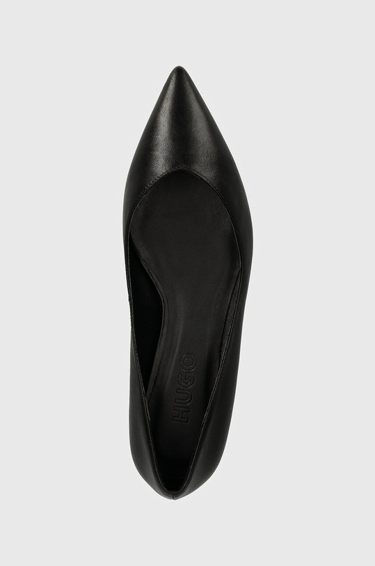 Δερμάτινες μπαλαρίνες HUGO Maridia μαύρο 50523194.001