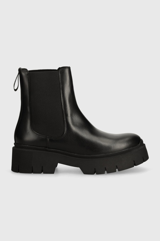 Kožené kotníkové boty HUGO Kris 50530702.001 černá AW24