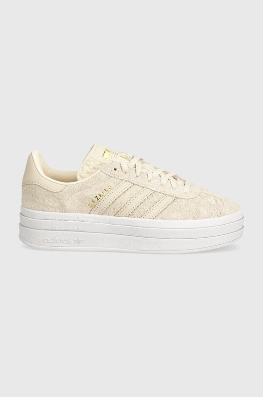 Шкіряні кросівки adidas Originals Gazelle Bold IG4380 бежевий AW24