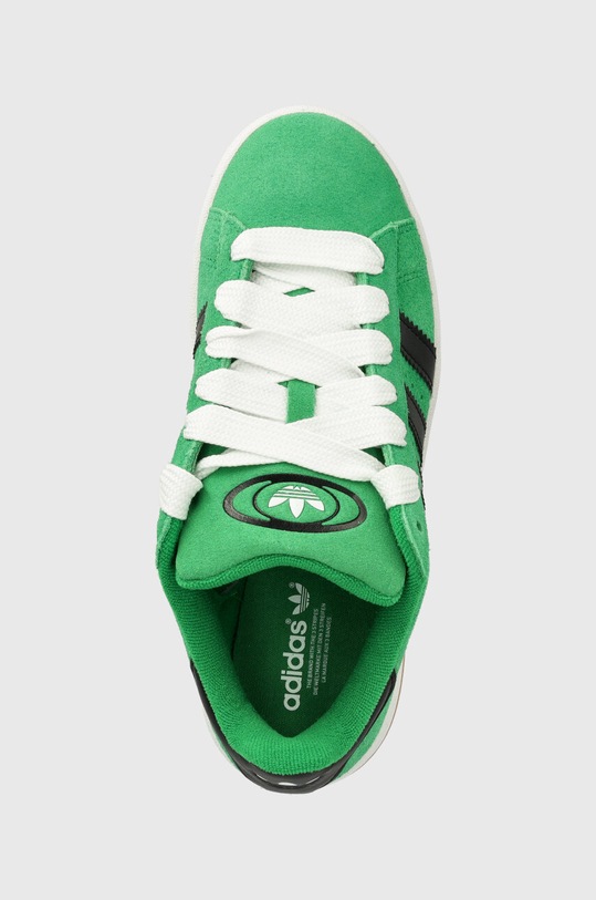 adidas Originals sneakers din piele intoarsă Campus 00s verde JH9095