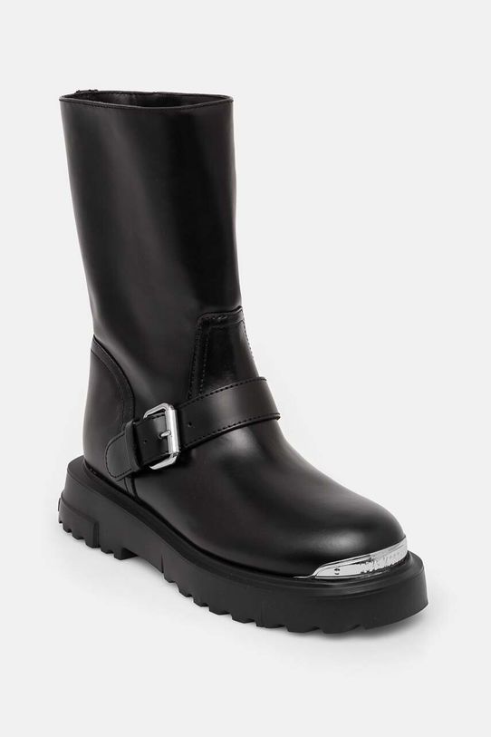 Love Moschino botki imitacja skóry licowej czarny JA24134G1LIA0000