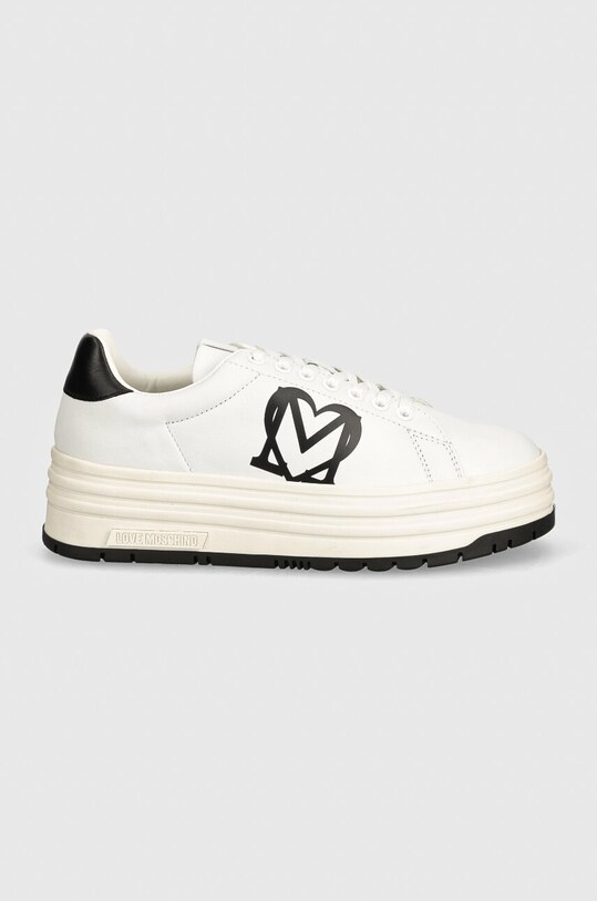 Кожаные кроссовки Love Moschino JA15096G1LIA110A белый AW24