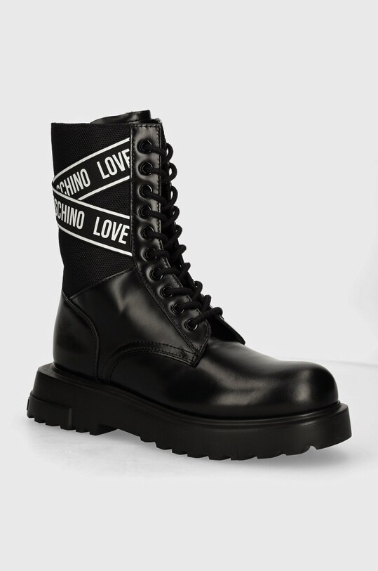 Полусапоги Love Moschino кожа чёрный JA24094G1LIA700A