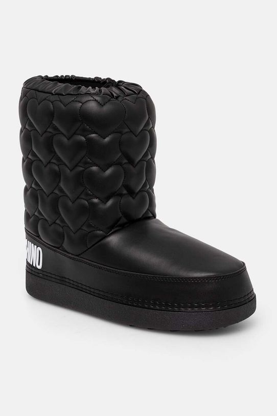 Love Moschino śniegowce lekko ocieplane czarny JA24082G1LISE000