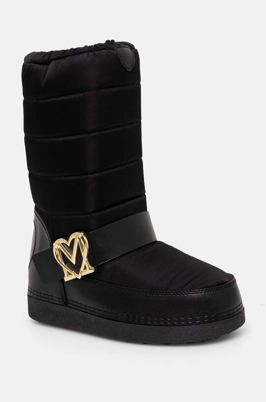 Čizme za snijeg Love Moschino imitacija zrnate kože crna JA24052G1LISB00B