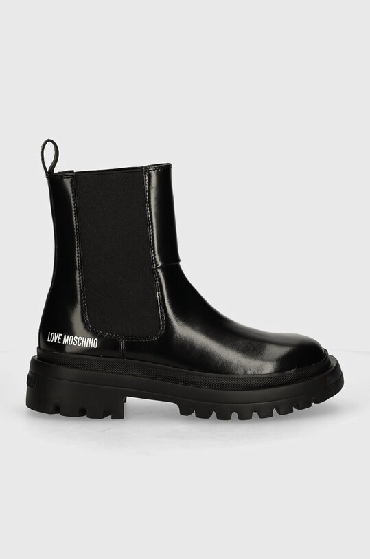 Love Moschino ghete chelsea de piele JA21035G1LJD0000 negru AW24
