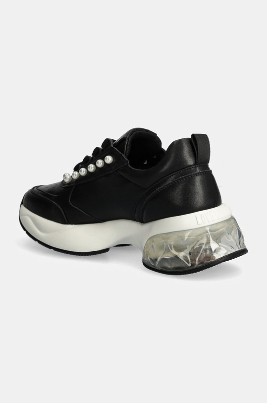 Încălțăminte Love Moschino sneakers din piele JA15276G1LIAE00A negru
