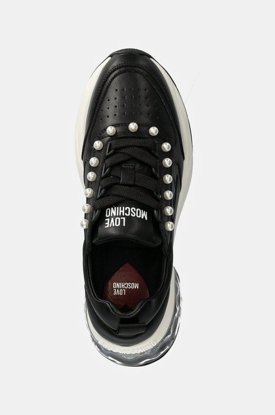 Love Moschino sneakers din piele negru JA15276G1LIAE00A