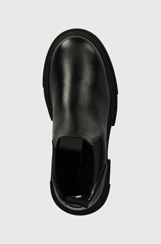 Μπότες τσέλσι Tommy Hilfiger COMBAT LEATHER LOW CHELSEA μαύρο FW0FW08089