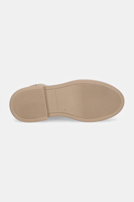 Tommy Hilfiger sztyblety skórzane MINIMAL LEATHER CHELSEA LOGOTAPE FW0FW08095 beżowy