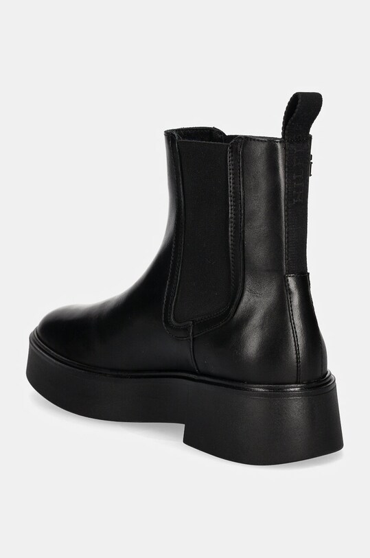 Obuwie Tommy Hilfiger sztyblety skórzane MINIMAL LEATHER CHELSEA LOGOTAPE FW0FW08095 czarny