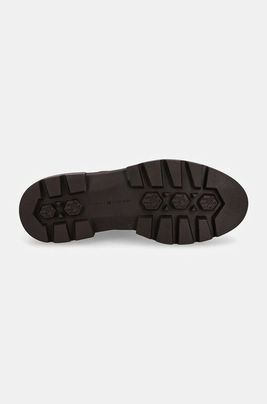 Шкіряні черевики Tommy Hilfiger BICOLOR LEATHER LACE-UP FW0FW08160 коричневий