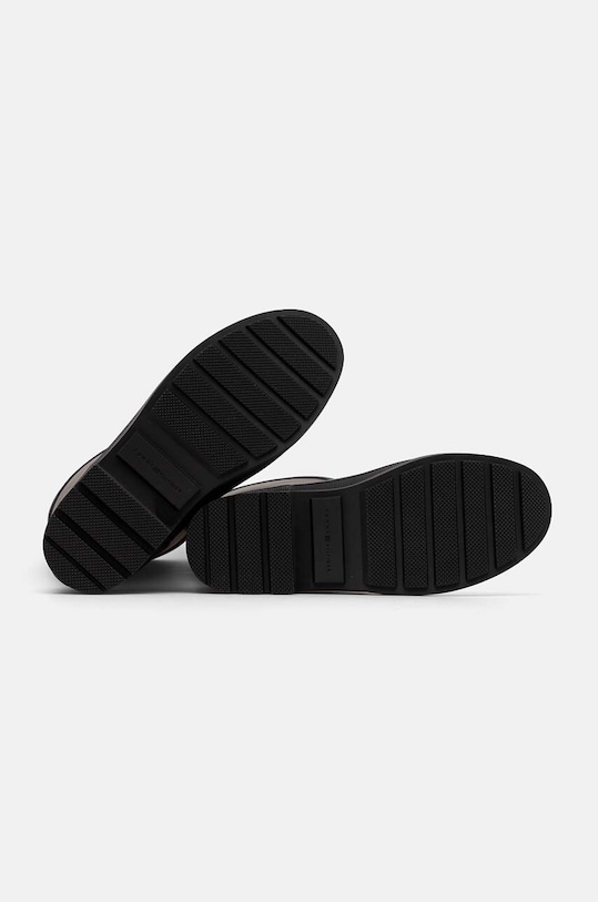 Tommy Hilfiger cizme RUBBER LONG BOOT MONOGRAM FW0FW08161 negru