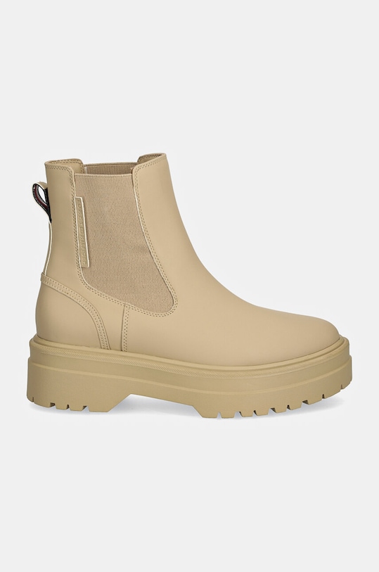 Tommy Hilfiger sztyblety RUBBERISED CHELSEA TL FW0FW08162 beżowy AW24