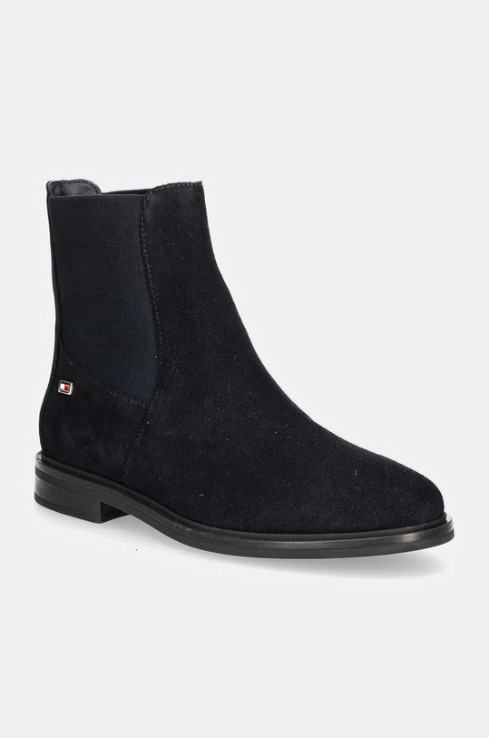 Черевики з нубуку Tommy Hilfiger FLAG SUEDE LOW CHELSEA віденський темно-синій FW0FW08176