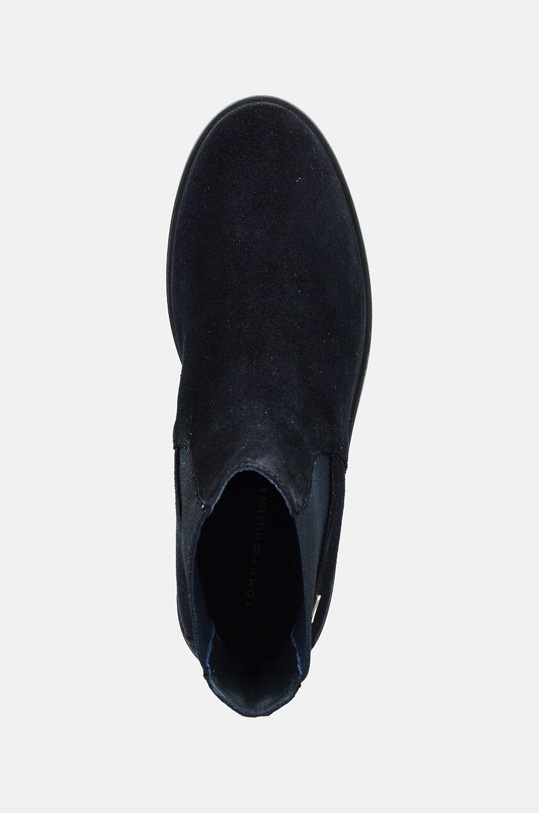 Черевики з нубуку Tommy Hilfiger FLAG SUEDE LOW CHELSEA темно-синій FW0FW08176