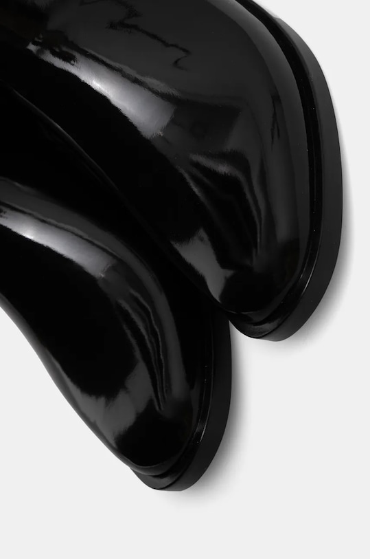 Gumene čizme Tommy Hilfiger TH STUD RUBBER LONG RAINBOOT crna FW0FW08185