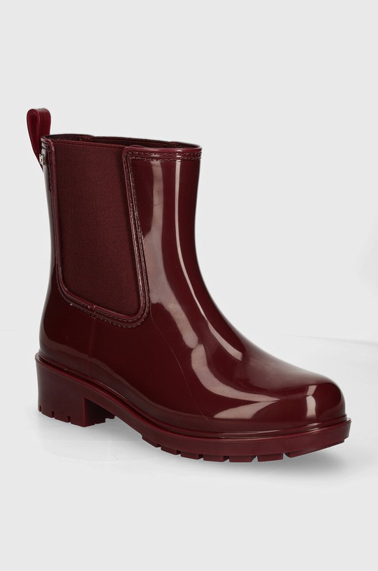 Gumijasti škornji Tommy Hilfiger FLAG RAINBOOT bordo FW0FW08213