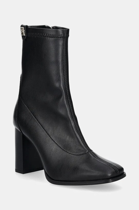 Черевики Tommy Hilfiger PARTY LEATHER SOCK HEEL BOOTIE без утеплення чорний FW0FW08250