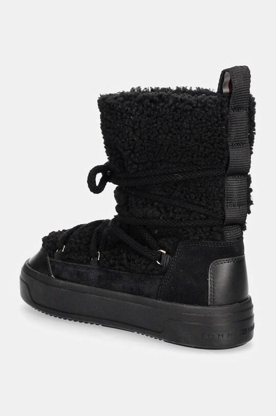 Взуття Зимові чоботи Tommy Hilfiger LACE-UP FAUX SHEARLING SNOWBOOT FW0FW08252 чорний