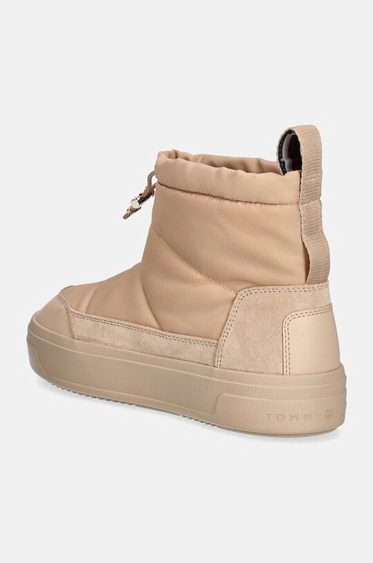 Обувь Зимние сапоги Tommy Hilfiger FLAG NYLON MINI SNOWBOOT FW0FW08334 бежевый