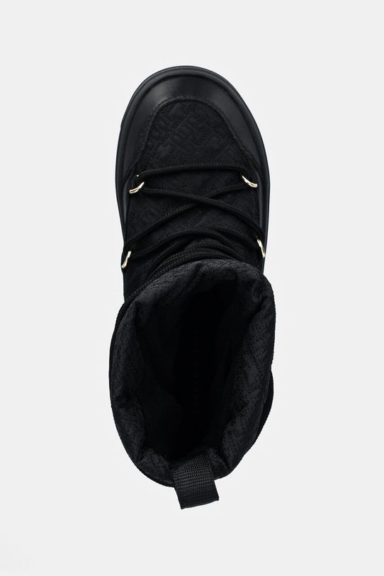 Tommy Hilfiger cizme de iarna LACE-UP MONOGRAM SNOWBOOT negru FW0FW08430