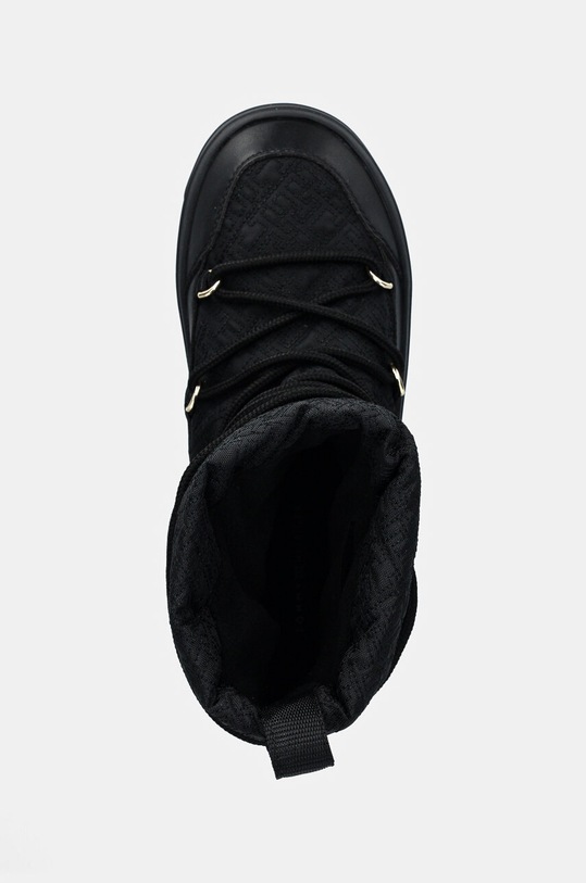 Μπότες χιονιού Tommy Hilfiger LACE-UP MONOGRAM SNOWBOOT μαύρο FW0FW08430