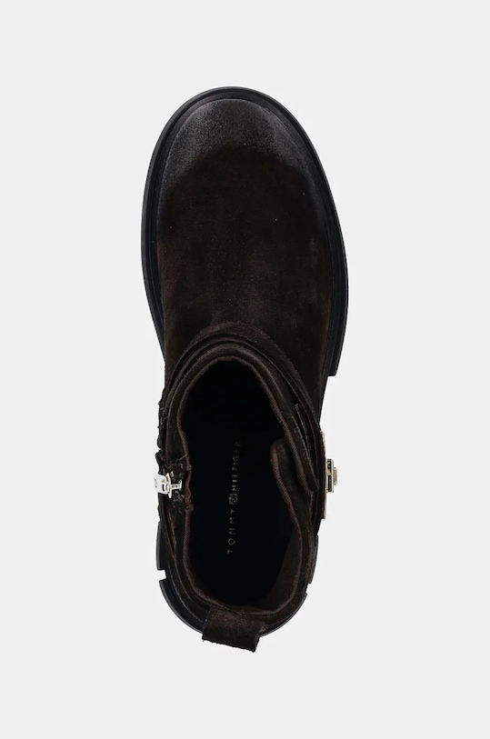 Замшевые ботинки Tommy Hilfiger BIKER BRUSHED SUEDE коричневый FW0FW08454