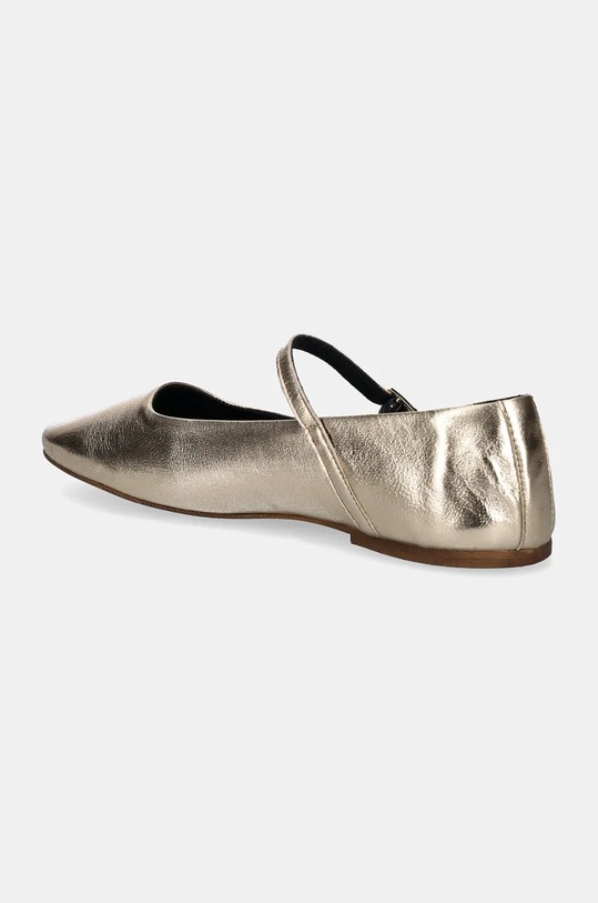 Boty Kožené baleríny Tommy Hilfiger PARTY MARYJANE BALLERINA METAL FW0FW08315 zlatá