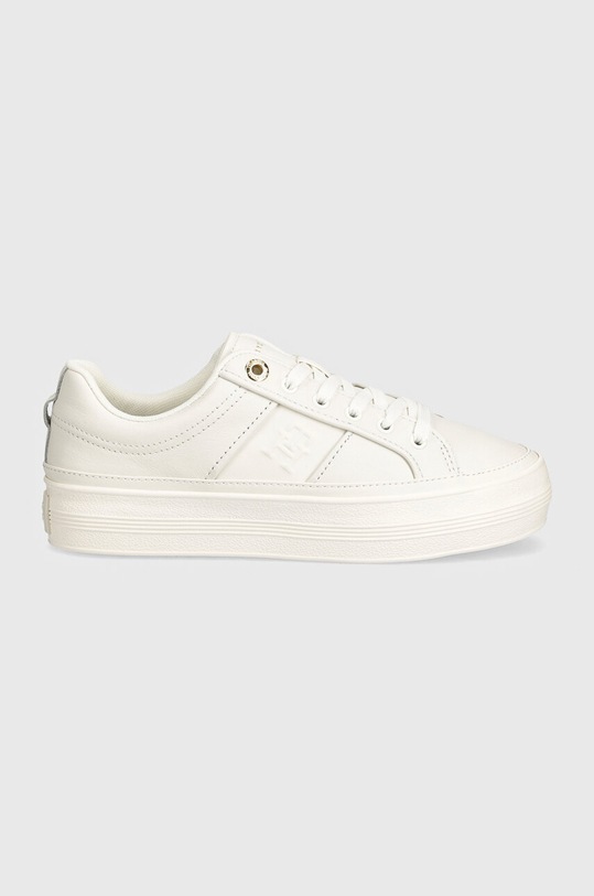 Шкіряні кросівки Tommy Hilfiger ESSENTIAL VULC SNEAKER MONOGRAM FW0FW07945 білий AW24