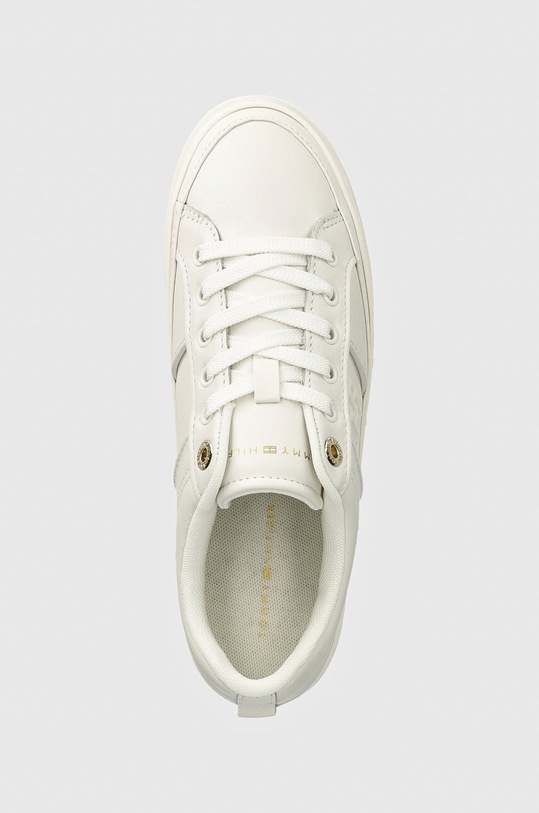 Шкіряні кросівки Tommy Hilfiger ESSENTIAL VULC SNEAKER MONOGRAM білий FW0FW07945