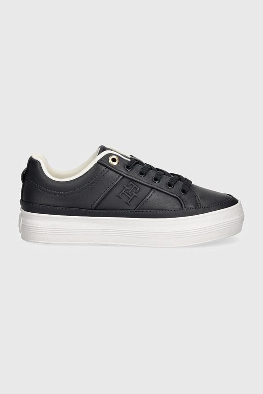 Kožne tenisice Tommy Hilfiger ESSENTIAL VULC SNEAKER MONOGRAM FW0FW07945 mornarsko plava AW24