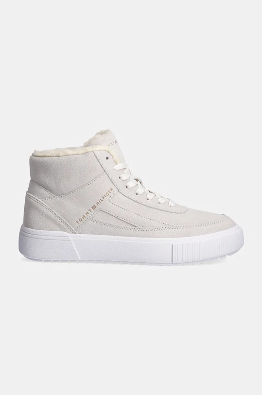 Tommy Hilfiger sneakersy zamszowe SUEDE VULC WINTER SNEAKER HI FW0FW08108 beżowy NC24