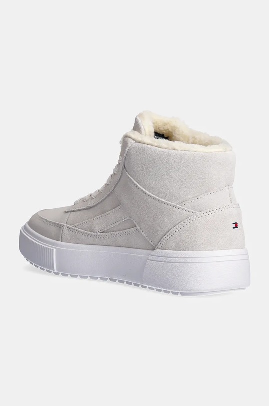 Obuwie Tommy Hilfiger sneakersy zamszowe SUEDE VULC WINTER SNEAKER HI FW0FW08108 beżowy