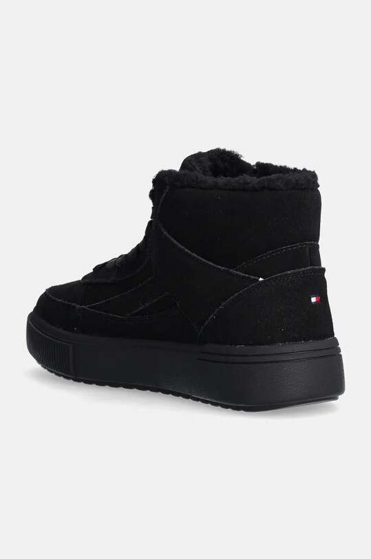 Обувь Замшевые кроссовки Tommy Hilfiger SUEDE VULC WINTER SNEAKER HI FW0FW08108 чёрный