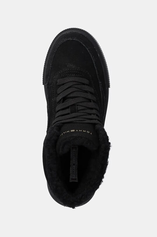 Замшевые кроссовки Tommy Hilfiger SUEDE VULC WINTER SNEAKER HI чёрный FW0FW08108