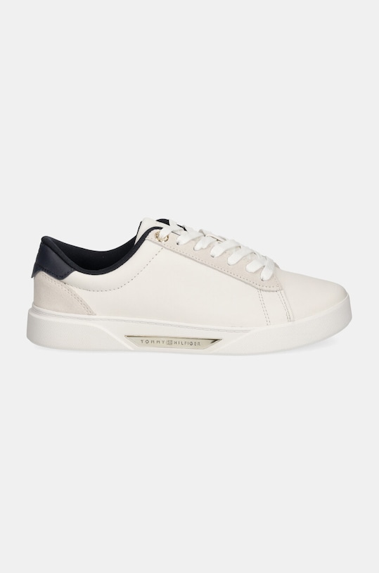 Kožené sneakers boty Tommy Hilfiger CHIC COURT SNEAKER FW0FW08123 bílá AW24