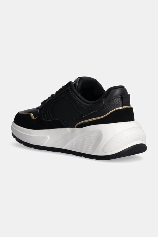 Παπούτσια Δερμάτινα sneakers Tommy Hilfiger CHUNKY FASHION RUNNER FW0FW08129 μαύρο