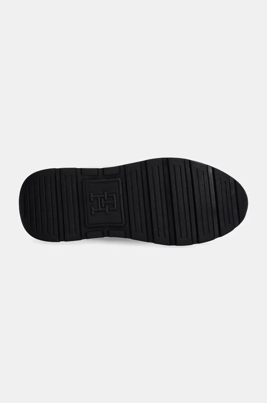 Кожаные кроссовки Tommy Hilfiger CHUNKY FASHION RUNNER FW0FW08129 чёрный