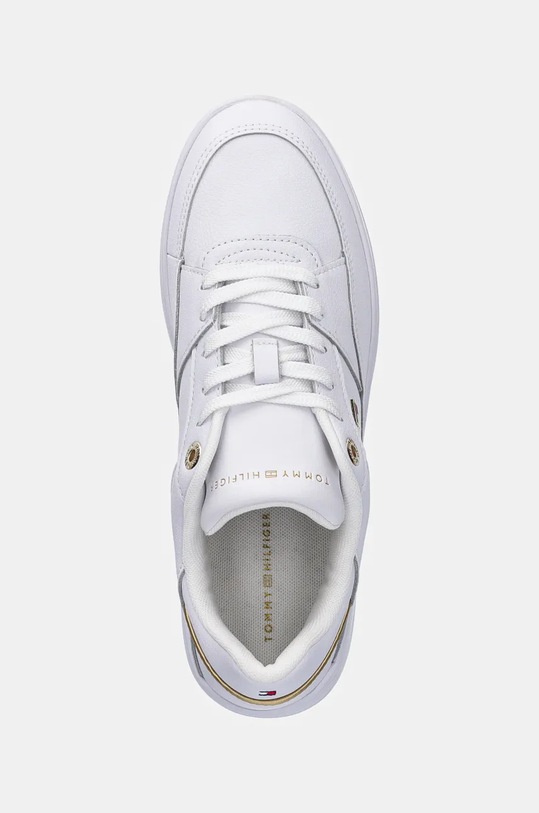 Kožené tenisky Tommy Hilfiger ESSENTIAL BASKET SNEAKER biela FW0FW08261