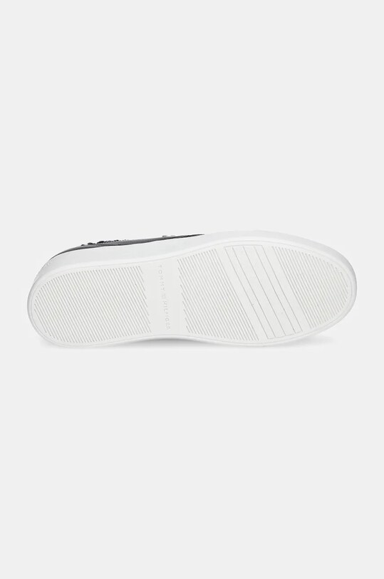 Шкіряні кросівки Tommy Hilfiger ESSENTIAL PLATFORM SNEAKER FUR FW0FW08349 чорний