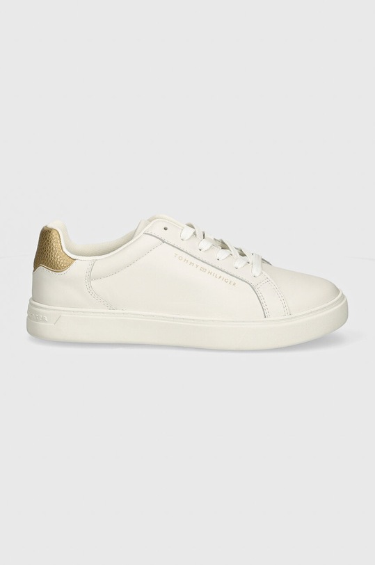 Шкіряні кросівки Tommy Hilfiger ESSENTIAL COURT SNEAKER METALLIC FW0FW08350 білий AW24