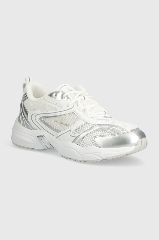 Кросівки Calvin Klein Jeans RETRO TENNIS LOW LACE MH ML MTL синтетичний білий YW0YW01463