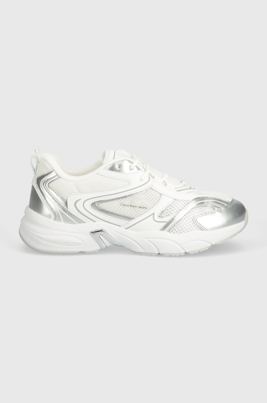 Calvin Klein Jeans sneakers RETRO TENNIS LOW LACE MH ML MTL YW0YW01463 alb AW24