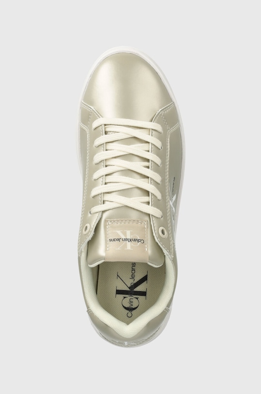 Calvin Klein Jeans sneakers BOLD PLATF LOW LACE LTH ML MTL bej YW0YW01464