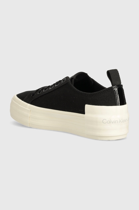 Obuwie Calvin Klein Jeans tenisówki BOLD VULC FLATF LOW LACE MIX MTL YW0YW01465 czarny