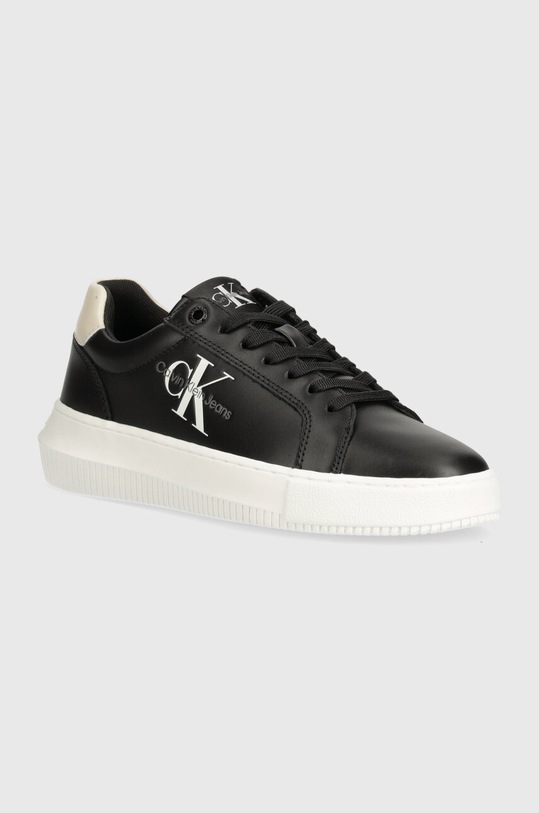 Шкіряні кросівки Calvin Klein Jeans CHUNKY CUPSOLE LACEUP LTH ML MTL платформа чорний YW0YW01476