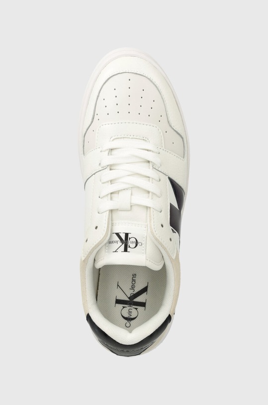 Tenisice Calvin Klein Jeans BOLD PLATF LOW LACE MIX NBS MTR bijela YW0YW01482
