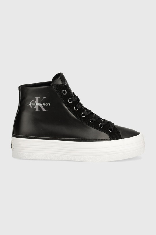 Kecky Calvin Klein Jeans BOLD VULC FLATF MID MIX ML MTR YW0YW01491 černá AW24