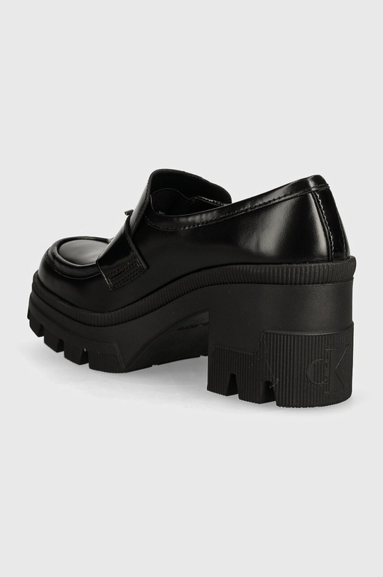 Încălțăminte Calvin Klein Jeans pantofi de piele CHUNKY HEELED LOAFER MG MTR YW0YW01494 negru